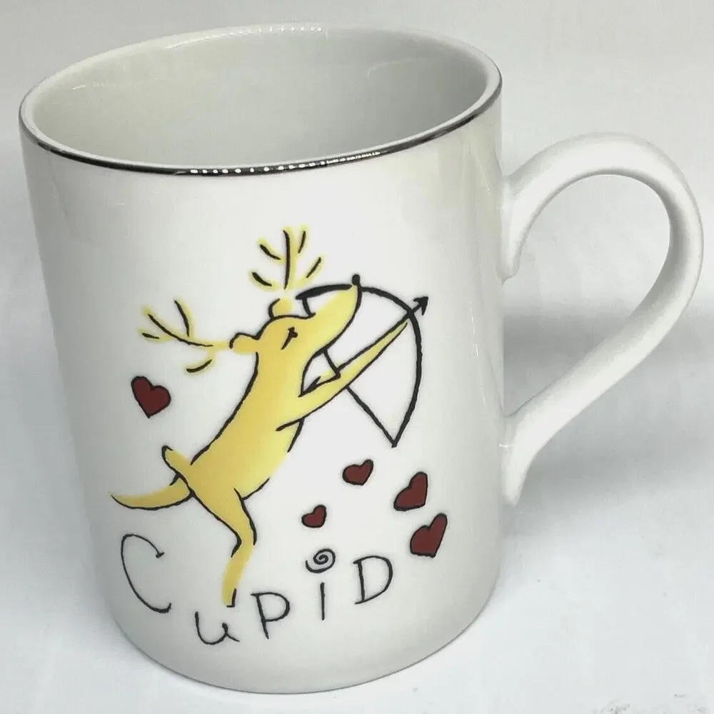 CUPID Pottery Barn Reindeer Mug Christmas Holiday‎ Replacement